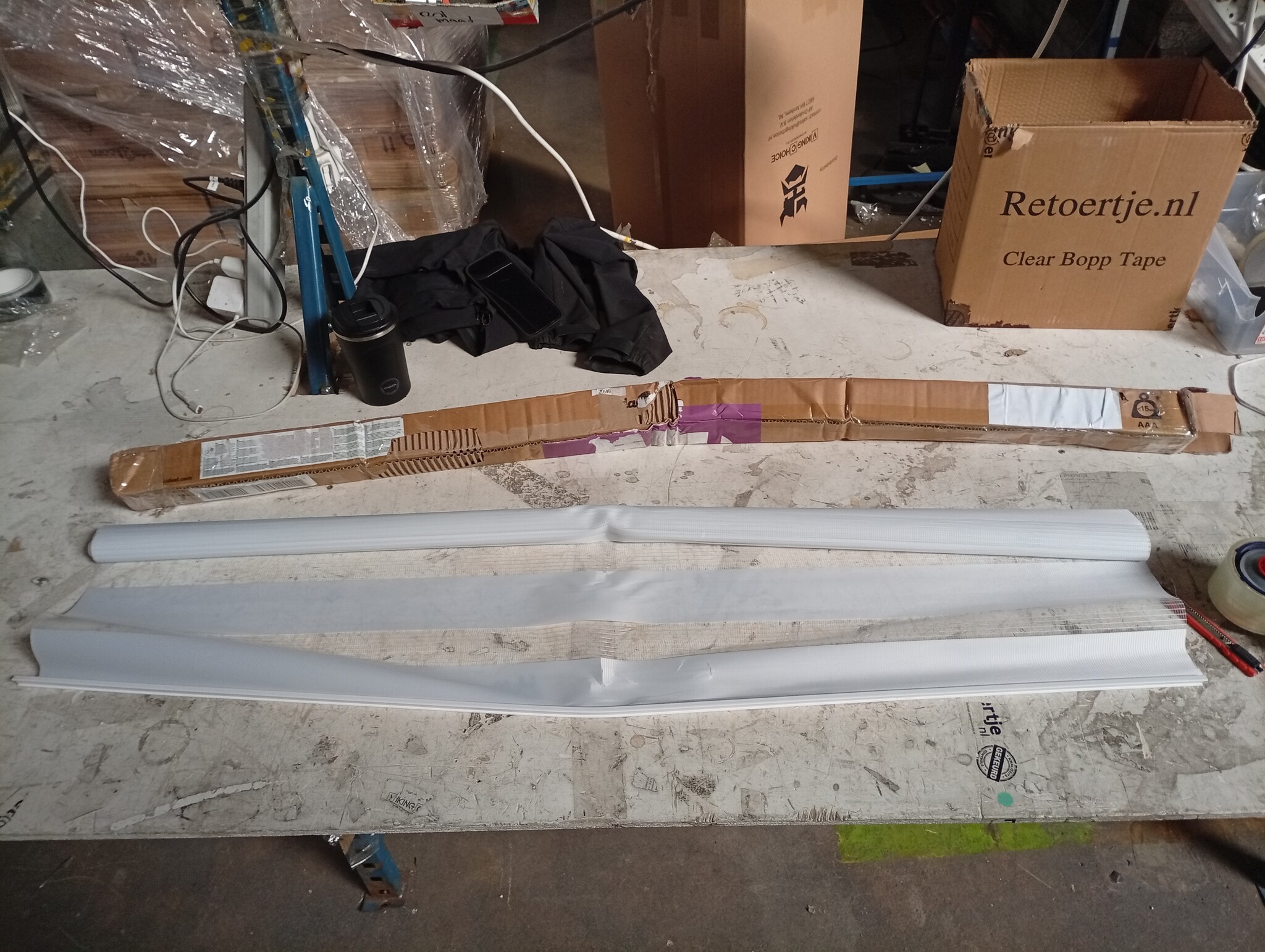 VidaXL Zebra Rolgordijn Wit - 55% Korting - 125x150 cm