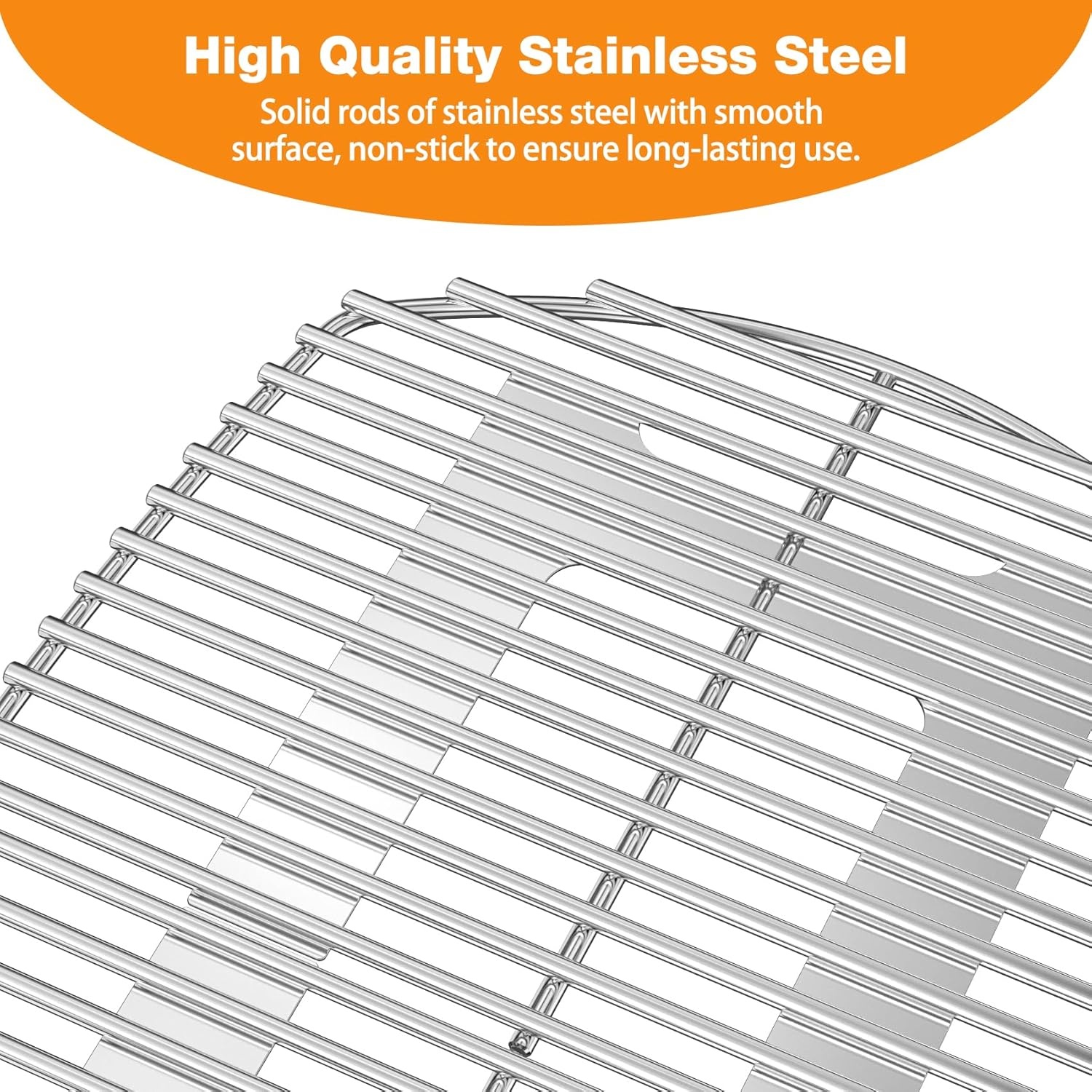 Onlyfire RVS Grillroosters - 28% Korting - Past op Weber Q200/Q2200