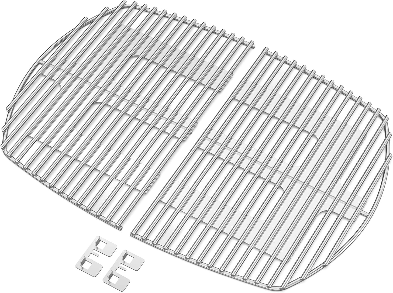 Onlyfire RVS Grillroosters - 28% Korting - Past op Weber Q200/Q2200
