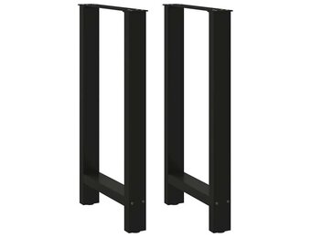 vidaXL Salontafelpoten 2 st 40x(90-91) cm staal zwart