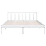 VidaXL Bedframe Grenenhout Wit (160x200cm) - 34% Korting!