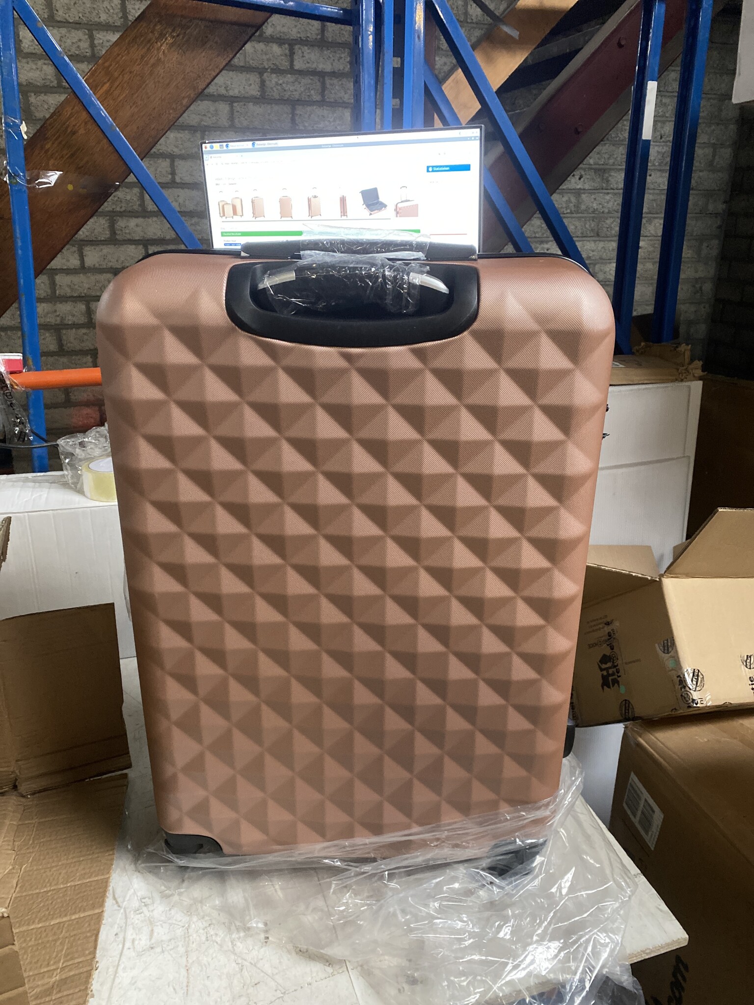 vidaXL Kofferset ABS Roségoud 59% Korting