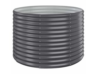 vidaXL Plantenbak Staal 100x100x68cm Antraciet (58% Korting!)