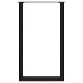 vidaXL Salontafelpoten U-vormig Staal Zwart - Nu 34% Korting!