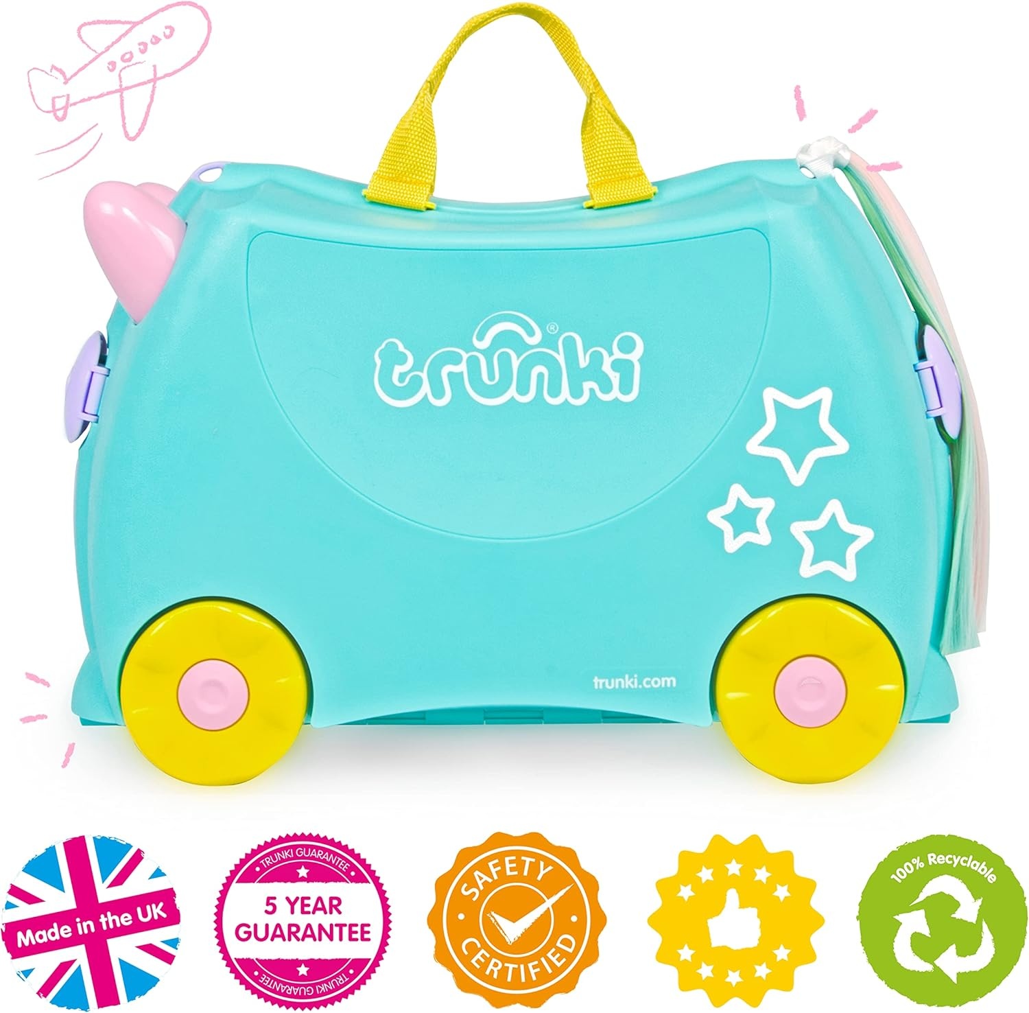Trunki Kinderkoffer Blauw (28% Korting)