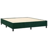 vidaXL Bedframe Fluweel Donkergroen 160x200cm - 34% Korting!
