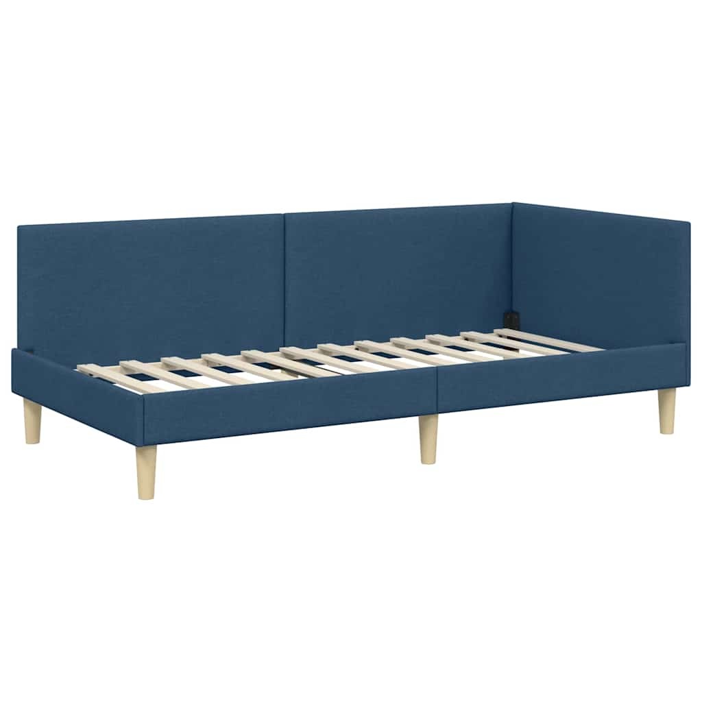 vidaXL Hoekbedframe Blauw 90x200 cm | 29% Korting
