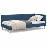 vidaXL Hoekbedframe Blauw 90x200 cm | 29% Korting