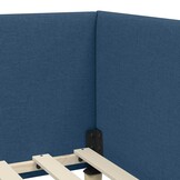 vidaXL Hoekbedframe Blauw 90x200 cm | 29% Korting
