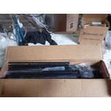 vidaXL Bedframe met hoofdbord metaal zwart 120x190 cm