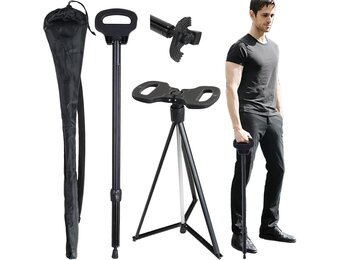 ALEVMOOM Wandelstok met Zitting: Opvouwbaar & Lichtgewicht (41% korting)