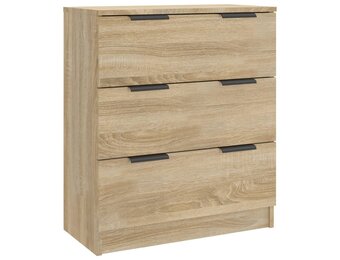 vidaXL Dressoir 60x30x70 cm bewerkt hout sonoma eikenkleurig
