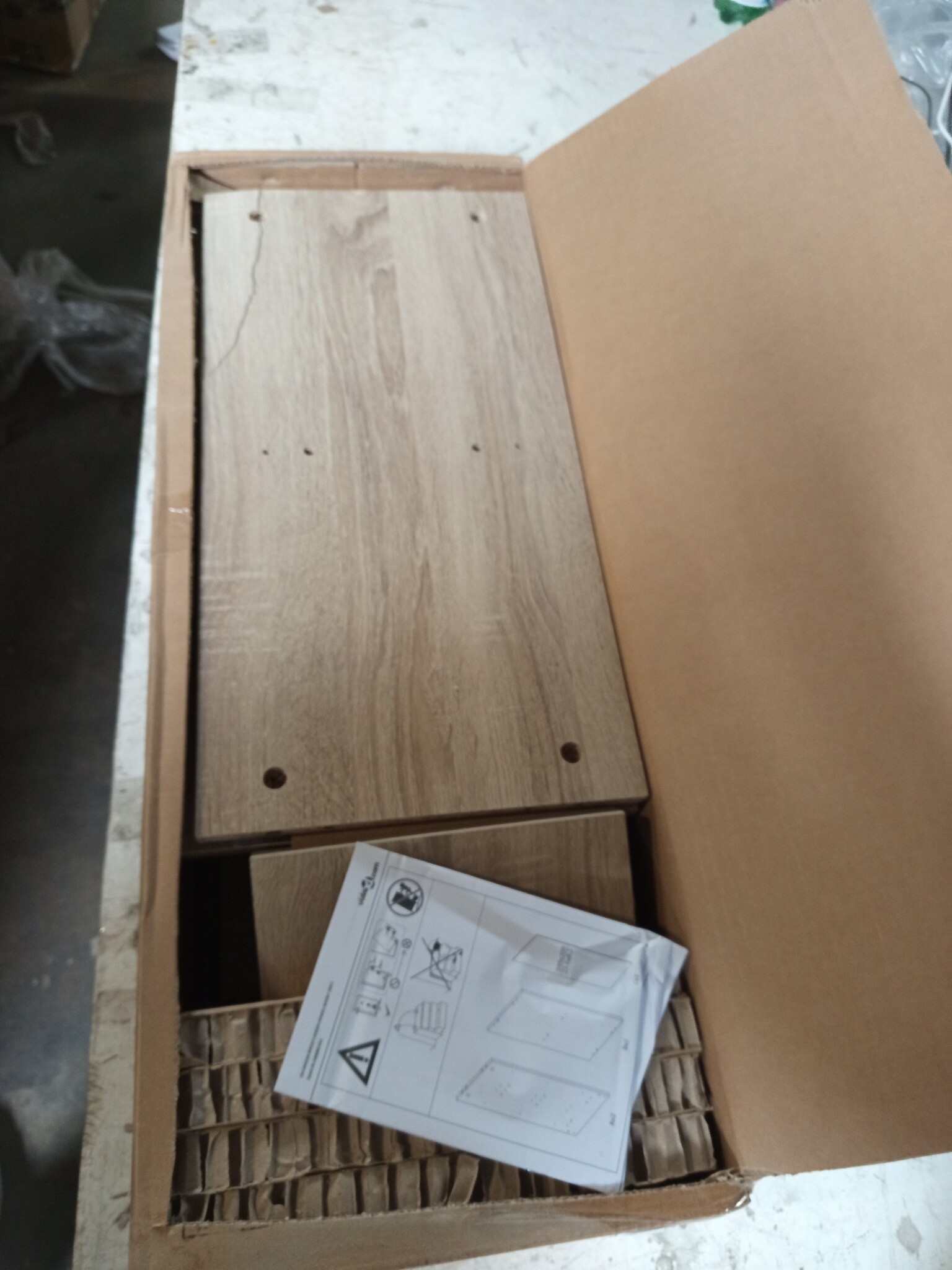 vidaXL Dressoir 60x30x70 cm bewerkt hout sonoma eikenkleurig