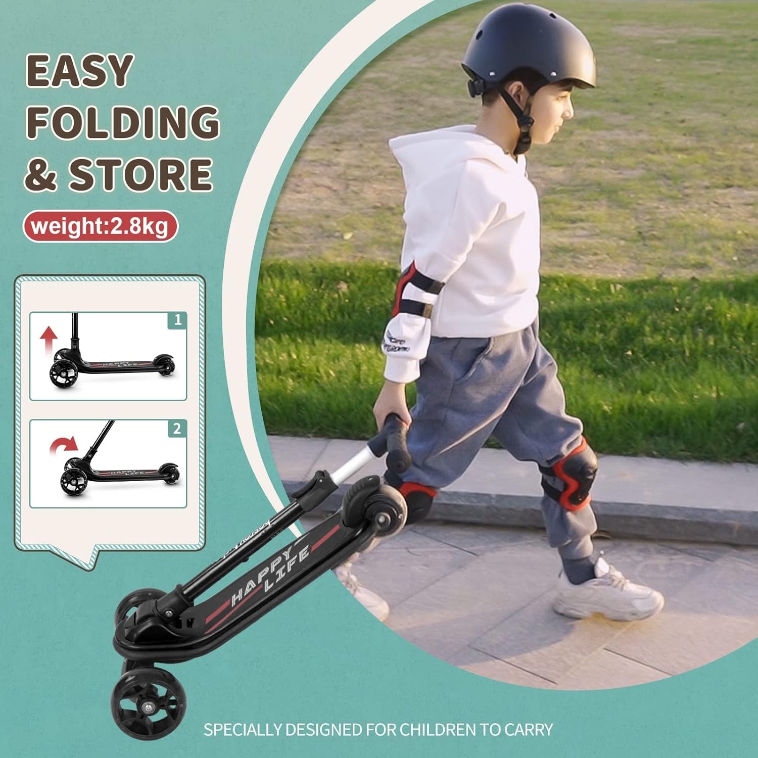 Besrey Kinderstep met LED Wielen - 41% Korting!