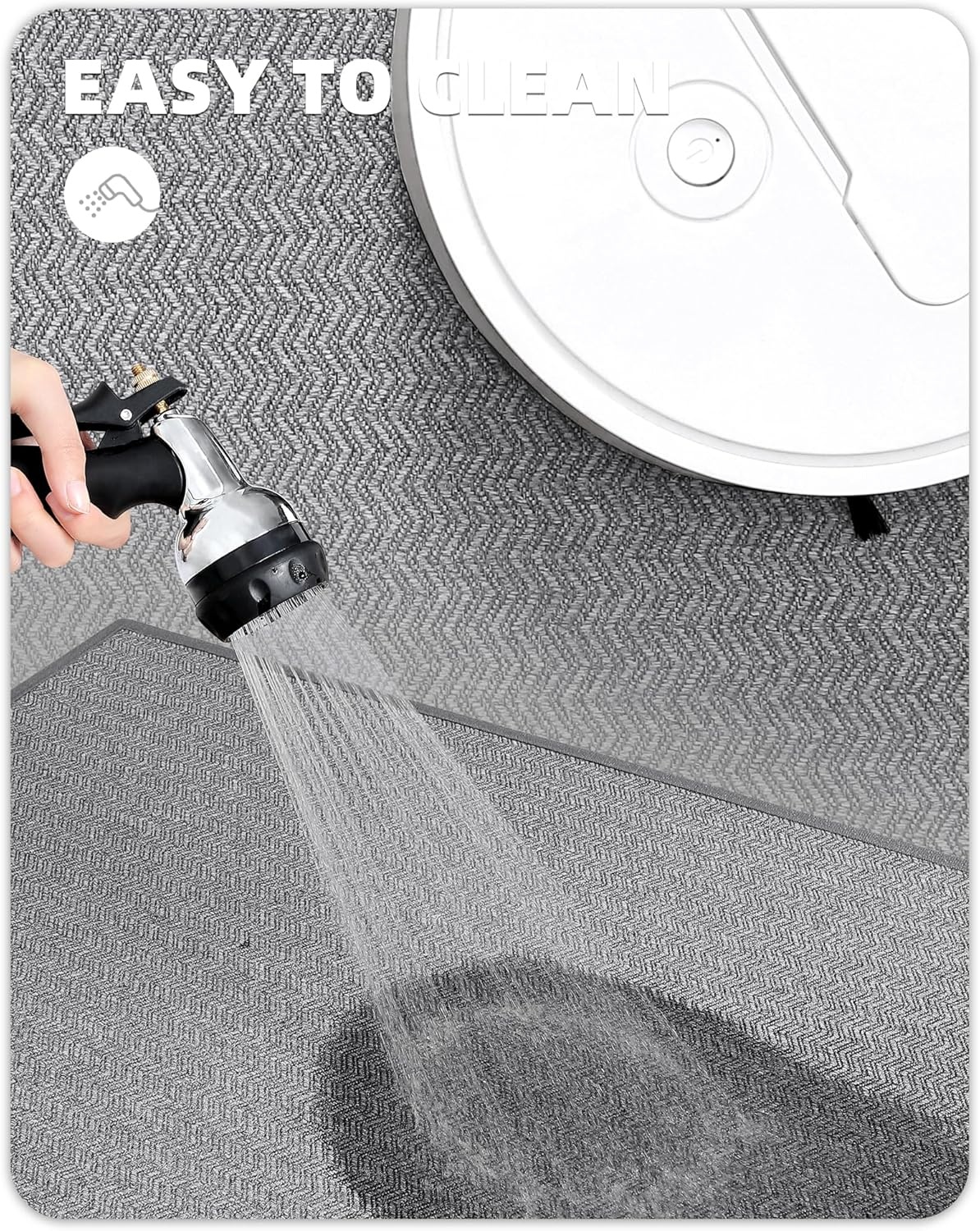 Keukentapijt Lichtgrijs (43,5x150cm) - 40% Korting