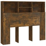 Hoofdbordkast gerookt eiken 120x19x103,5 cm - 55% Korting!