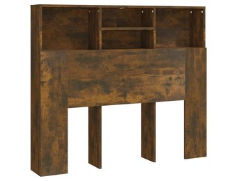 Hoofdbordkast gerookt eiken 120x19x103,5 cm - 55% Korting!