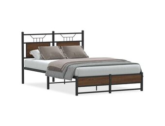 vidaXL Bedframe 120x200 cm - Bruineiken (62% korting)