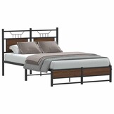 vidaXL Bedframe 120x200 cm - Bruineiken (62% korting)