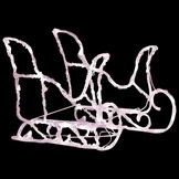 VidaXL Kerstdecoratie Rendieren met Slee - 160 LED's - 130cm - 58% Korting