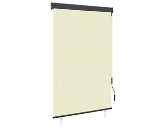 vidaXL Rolgordijn Buiten 120x250cm Crème - 39% Korting