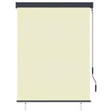 vidaXL Rolgordijn Buiten 120x250cm Crème - 39% Korting