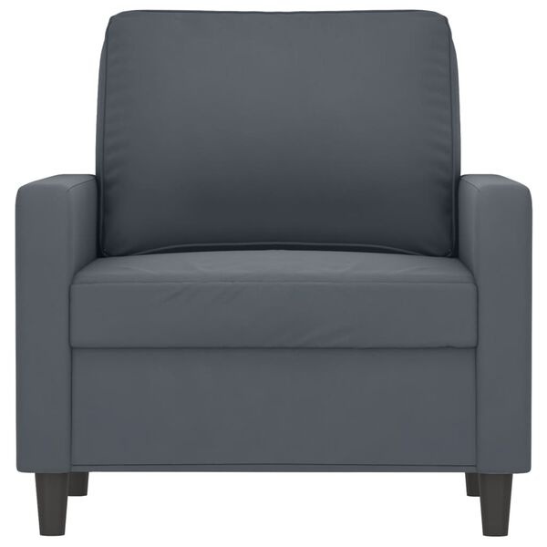 vidaXL Fauteuil 60 cm fluweel donkergrijs