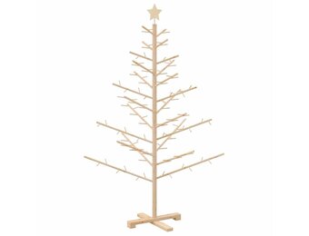 vidaXL Houten Kerstboom Naturel 150cm - 44% Korting!