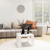 VidaXL Bijzettafel Wit Bewerkt Hout - 47% Korting!