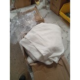 vidaXL Gordijnen met gordijnen 2 pcs Zuiverwit Polyester