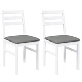 vidaXL Eetkamerstoelen (2 stuks) - Massief Hout | 40% Korting