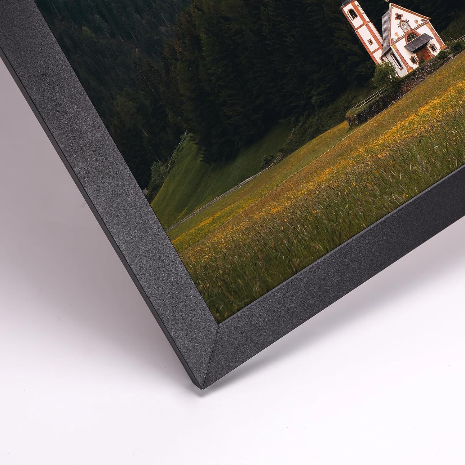 Giftgarden Zwarte fotolijst, 61 x 91,5 cm, aluminium lijst voor foto's, puzzels en posters, grote fotolijst voor woonkamer, slaapkamer, werkkamer