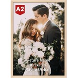 Giftgarden Zwarte fotolijst, 61 x 91,5 cm, aluminium lijst voor foto's, puzzels en posters, grote fotolijst voor woonkamer, slaapkamer, werkkamer