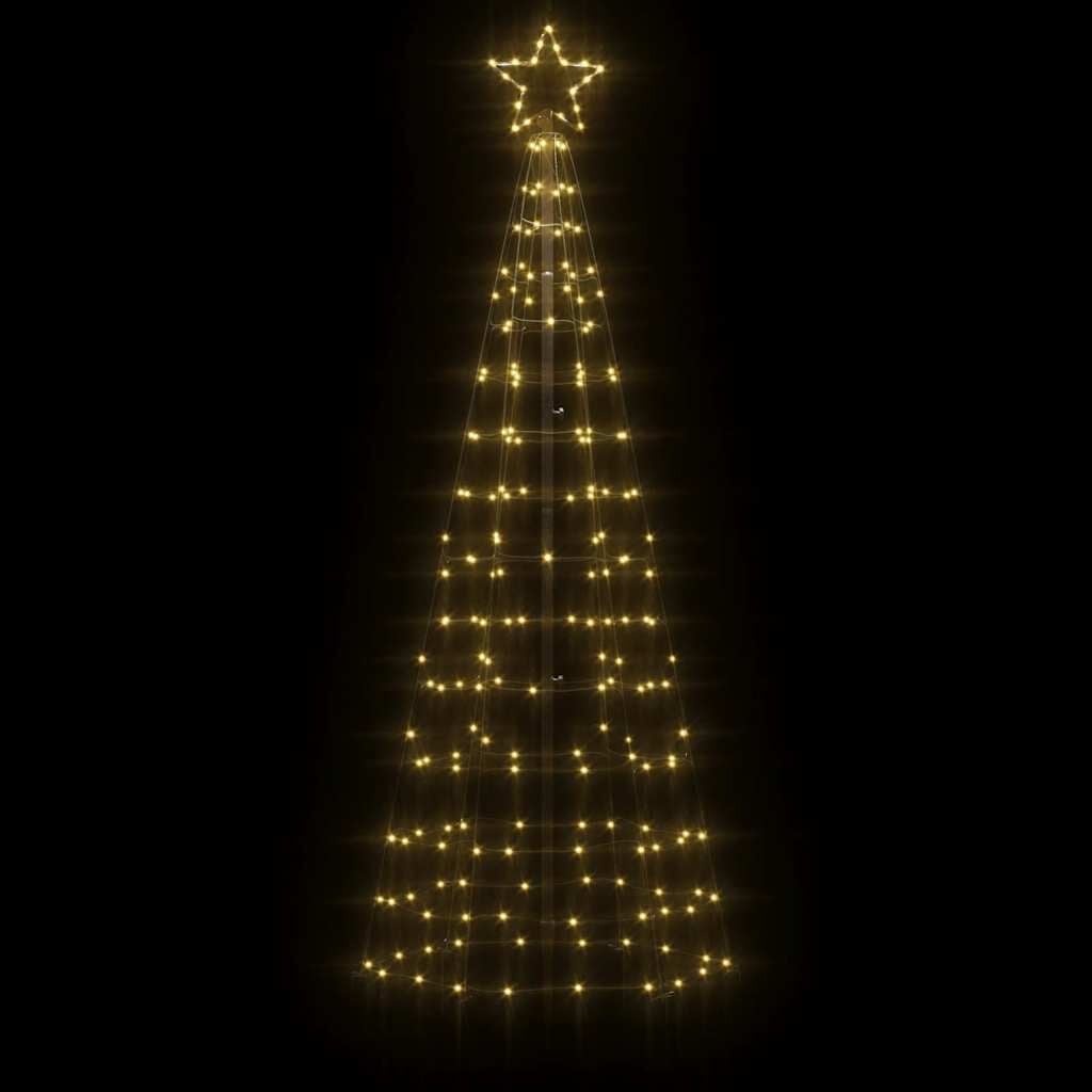 vidaXL LED Kerstboom - 180 cm, 220 LED's, Warm Wit - 44% Korting