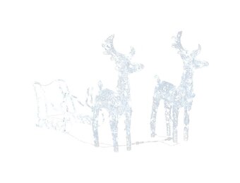 VidaXL Kerstdecoratie Rendieren & Slee - 40% Korting