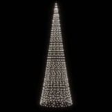vidaXL LED Kerstboom aan Vlaggenmast - Koud Wit - 500 cm - 46% Korting
