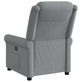 vidaXL Fauteuil Stoffen Verstelbaar Lichtgrijs - 70% Korting