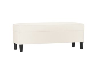 vidaXL Bankje Crème Kunstleer 100cm - 39% Korting!