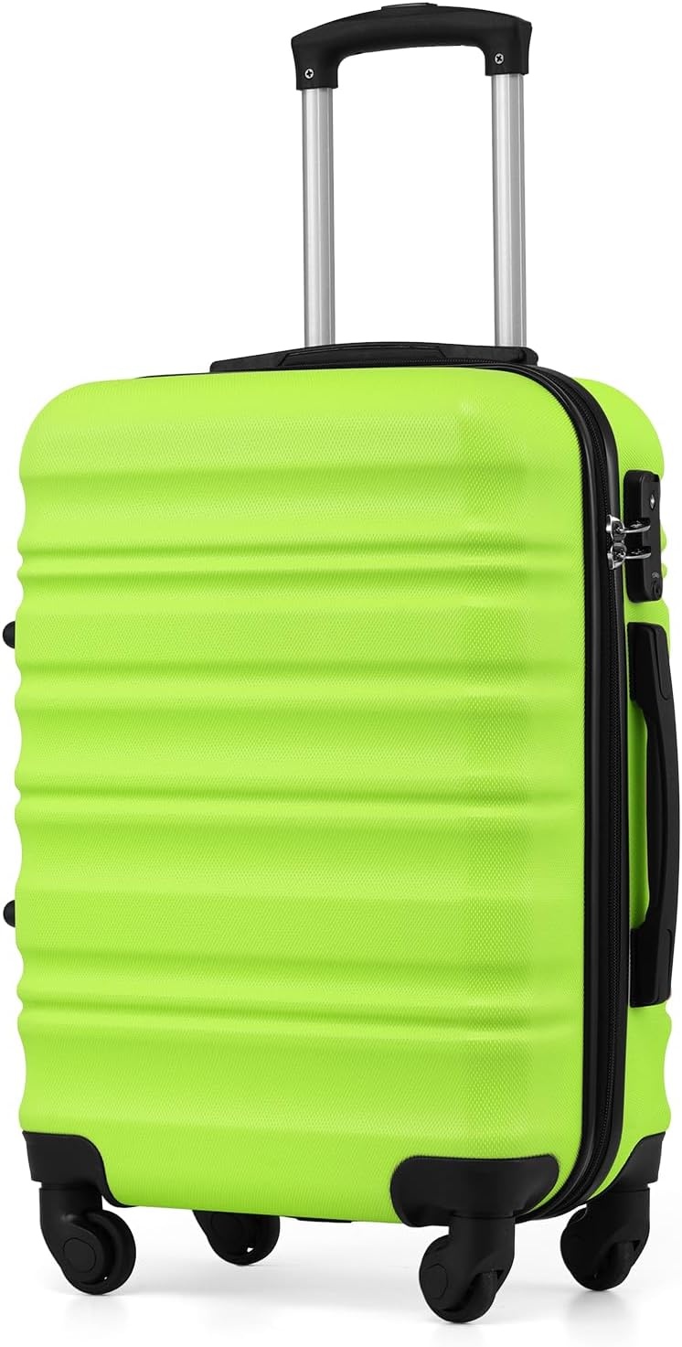 COOLIFE Harde Koffer Trolley - Handbagage Groen | 34% Korting