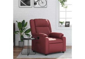 VidaXL Fauteuil Kunstleer Wijnrood - 63% Korting