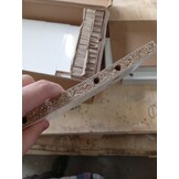 vidaXL Nachtkastjes 2 st zwevend 40x30x15cm bewerkt hout hoogglans wit