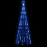 vidaXL Kegelkerstboom 310 LED's 100x300 cm blauw