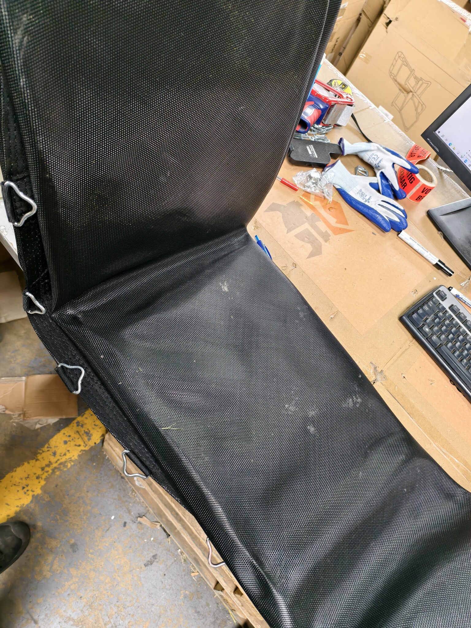 Trampoline springmat & veren set - 72 veren - 12 Ft - 364 cm tot 374 cm diameter