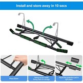 Optrekstang, deurkozijnen zonder schroeven, pull-up bar [tot 200 kg], incl. lussentrainer, deurrek draagvermogen, optrekdeur, voor pull-ups