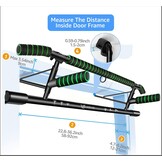 Optrekstang, deurkozijnen zonder schroeven, pull-up bar [tot 200 kg], incl. lussentrainer, deurrek draagvermogen, optrekdeur, voor pull-ups