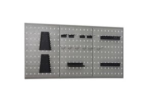 vidaXL Gaatjespanelen Wandmontage Staal (3 stuks) - 41% Korting