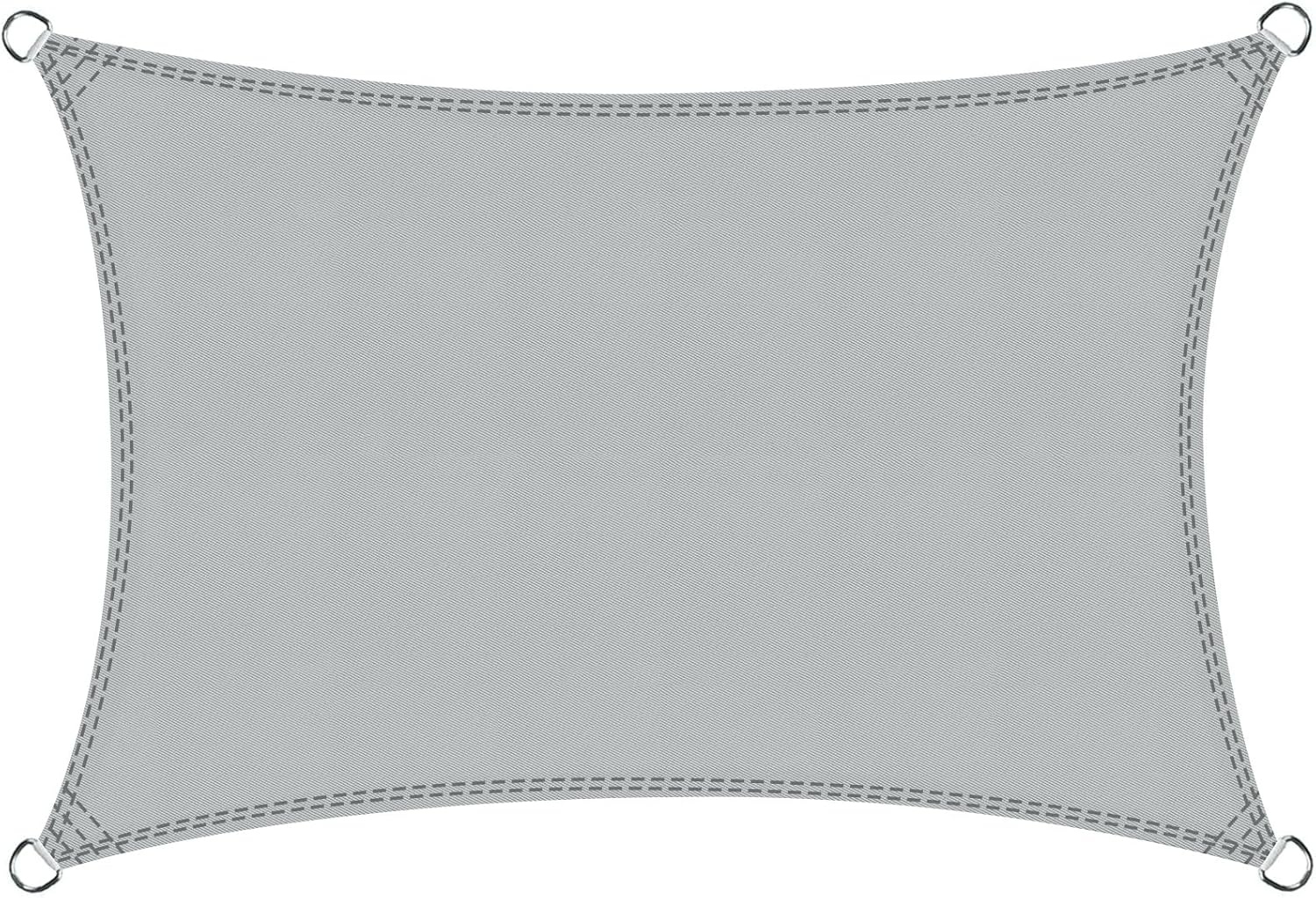 COOL AREA Zonnezeil Zonnescherm Rechthoekig 4x5m Waterdicht PES Wind- en UV-bescherming, Geschikt voor patio, tuin, terras, buiten, Kleur Zand