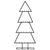 VidaXL Metalen Kerstboom Frame Zwart - 125 cm - 43% Korting!