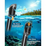 Zenoplige Snorkelset volwassenen met flippers, snorkelmasker met verstelbare zwemvinnen, snorkelpakketten snorkelmasker en flippers set met draagtas voor beginners en snorkelaars