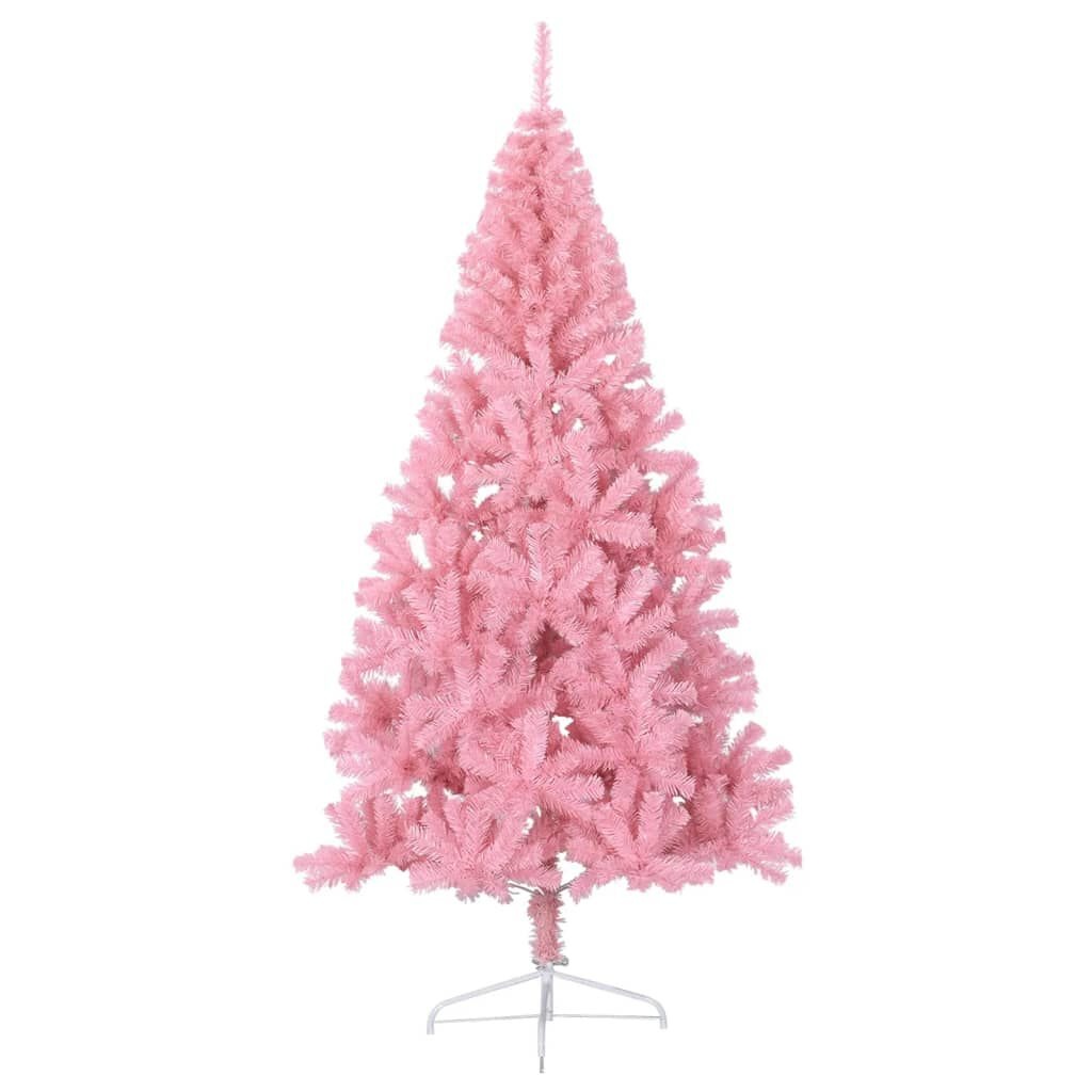 Roze Halve Kunstkerstboom 240cm - 45% Korting!